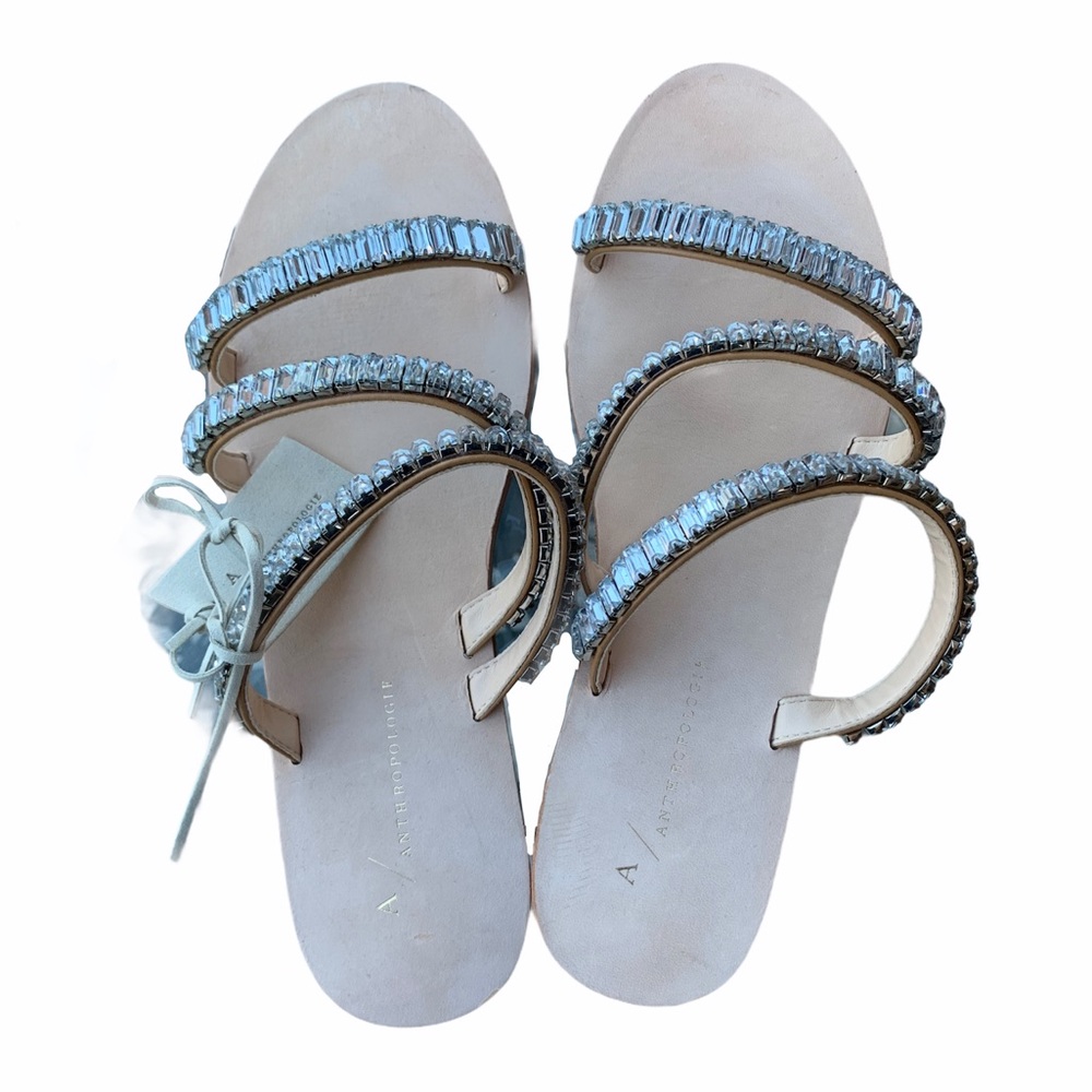 anthropologie rhinestone sandal